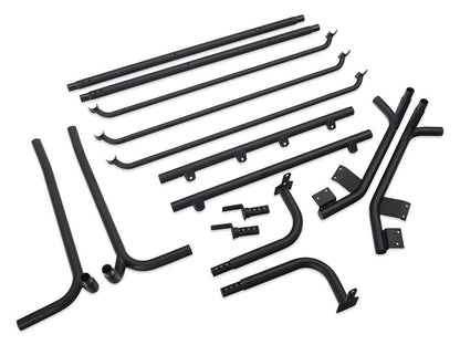 Barricade Roof Rack; Textured Black (07-18 Jeep Wrangler JK 2-Door)