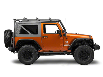 Barricade Roof Rack; Textured Black (07-18 Jeep Wrangler JK 2-Door)