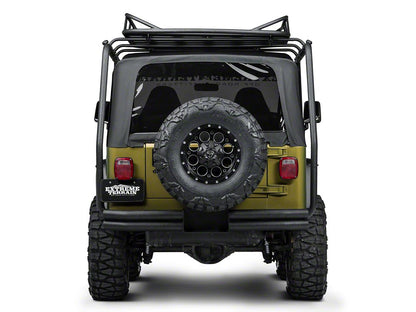 Barricade Roof Rack Basket; Textured Black (87-06 Jeep Wrangler YJ & TJ)