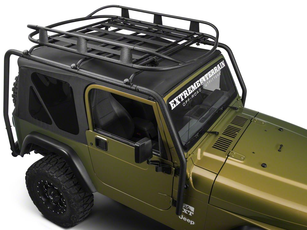 Barricade Roof Rack Basket; Textured Black (Universal; Some Adaptation May Be Required)