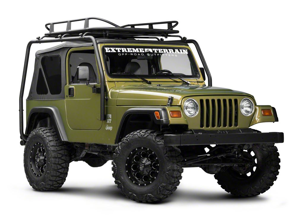 Barricade Roof Rack Basket; Textured Black (Universal; Some Adaptation May Be Required)