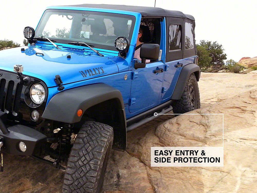 Barricade Rock Sliders (07-18 Jeep Wrangler JK 4-Door)