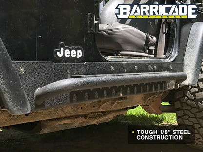 Barricade Rocker Guards with Steps (97-06 Jeep Wrangler TJ, Excluding Unlimited)