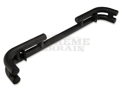 Barricade Rear Tubular Bumper with Wrap-Around; Textured Black (07-18 Jeep Wrangler JK)