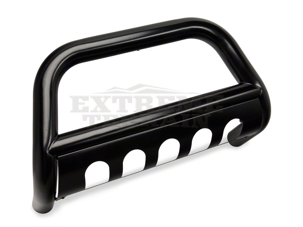Barricade 3-Inch Bull Bar with Skid Plate; Gloss Black (10-18 Jeep Wrangler JK)