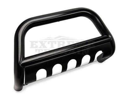 Barricade 3-Inch Bull Bar with Skid Plate; Gloss Black (10-18 Jeep Wrangler JK)