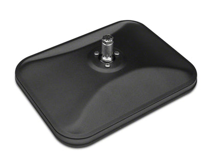 Barricade Rectangular Adventure Mirrors; Textured Black (07-25 Jeep Wrangler JK & JL)