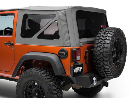Barricade Locking Fuel Door; Textured Black (07-18 Jeep Wrangler JK)