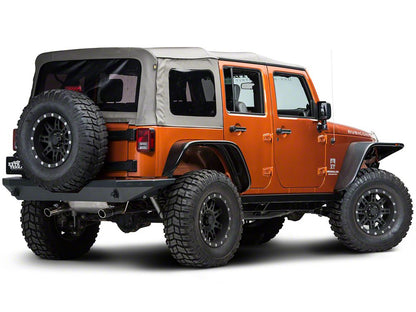 Barricade Rubi Rails; Textured Black (07-18 Jeep Wrangler JK 4-Door)