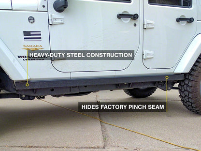 Barricade Rubi Rails; Textured Black (07-18 Jeep Wrangler JK 4-Door)
