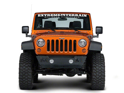 Barricade Side Mirror Relocation Kit; Textured Black (07-18 Jeep Wrangler JK)