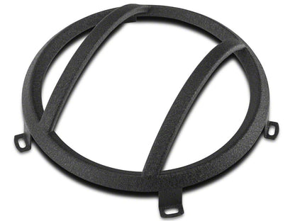 Barricade Headlight Guard; Textured Black (07-18 Jeep Wrangler JK)