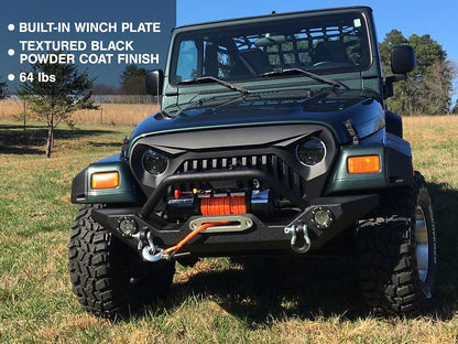 Barricade Trail Force HD Front Bumper with LED Lights (87-06 Jeep Wrangler YJ & TJ)