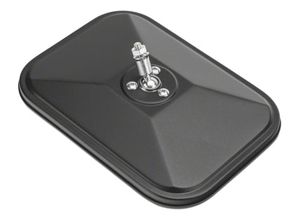 Barricade Quick Release Rectangular Mirrors; Textured Black (07-18 Jeep Wrangler JK)