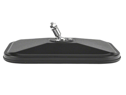 Barricade Quick Release Rectangular Mirrors; Textured Black (07-18 Jeep Wrangler JK)