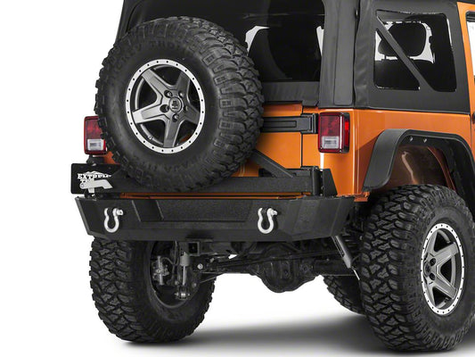 Barricade Extreme HD Rear Bumper with Tire Carrier (07-18 Jeep Wrangler JK)
