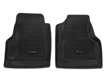Barricade Front Floor Mats; Black (97-06 Jeep Wrangler TJ)