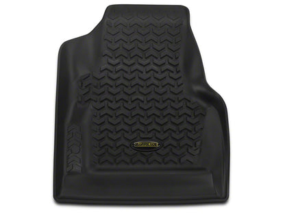 Barricade Front Floor Mats; Black (97-06 Jeep Wrangler TJ)