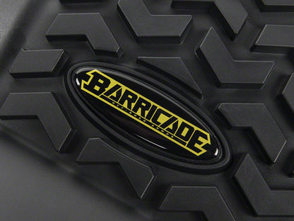 Barricade Rear Floor Mat; Black (07-18 Jeep Wrangler JK 4-Door)