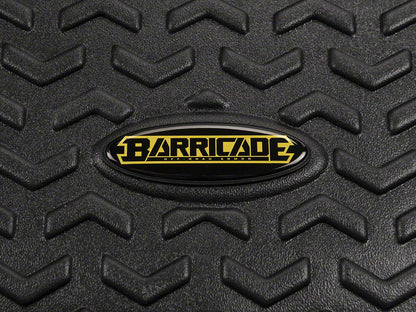 Barricade All-Terrain Rear Floor Mat; Black (87-95 Jeep Wrangler YJ)