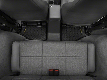 Barricade Rear Floor Mats; Black (97-06 Jeep Wrangler TJ)