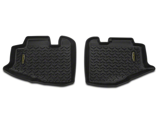 Barricade Rear Floor Mats; Black (97-06 Jeep Wrangler TJ)