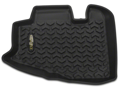 Barricade Rear Floor Mats; Black (97-06 Jeep Wrangler TJ)
