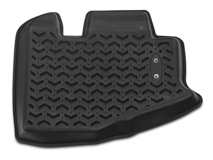 Barricade Rear Floor Mats; Black (97-06 Jeep Wrangler TJ)