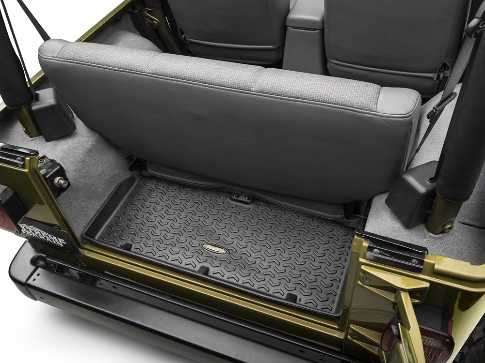 Barricade Front, Rear and Cargo Floor Mats; Black (97-06 Jeep Wrangler TJ)