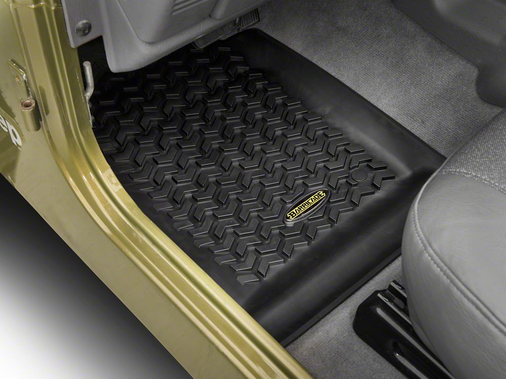 Barricade Front, Rear and Cargo Floor Mats; Black (97-06 Jeep Wrangler TJ)