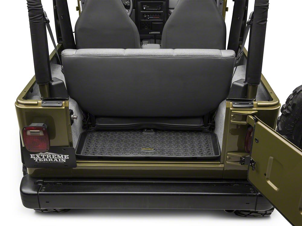 Barricade Front, Rear and Cargo Floor Mats; Black (97-06 Jeep Wrangler TJ)