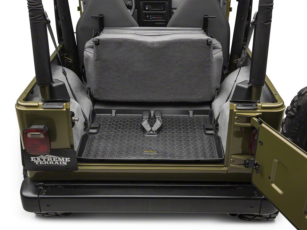 Barricade Front, Rear and Cargo Floor Mats; Black (97-06 Jeep Wrangler TJ)