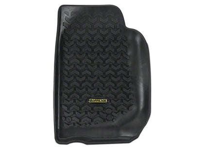Barricade Front and Rear Floor Mats; Black (07-18 Jeep Wrangler JK 2-Door)