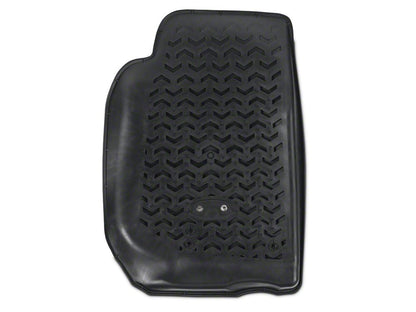 Barricade Front and Rear Floor Mats; Black (07-18 Jeep Wrangler JK 2-Door)