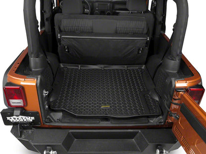 Barricade Front, Rear and Cargo Floor Mats; Black (11-18 Jeep Wrangler JK 2-Door)