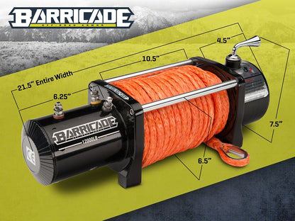 Barricade 9,500 lb. Winch with Synthetic Rope; Kit Part