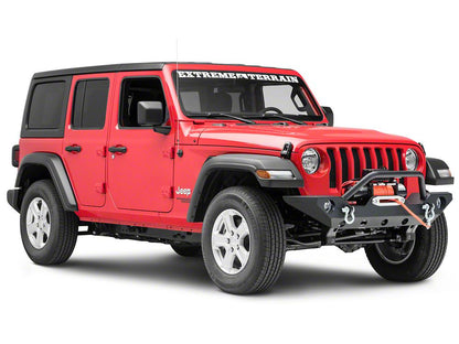 Barricade Trail Force HD Front Bumper with 9,500 lb. Winch (18-25 Jeep Wrangler JL)