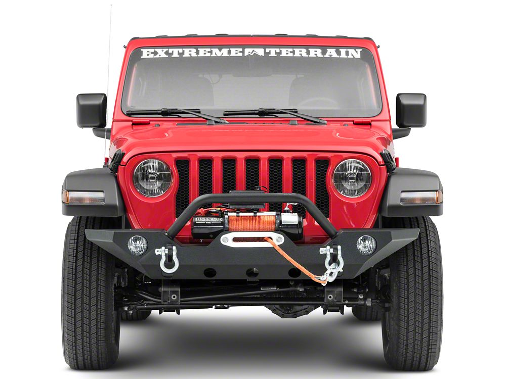 Barricade Trail Force HD Front Bumper with 9,500 lb. Winch (18-25 Jeep Wrangler JL)