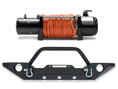 Barricade Trail Force HD Front Bumper with 9,500 lb. Winch (18-25 Jeep Wrangler JL)