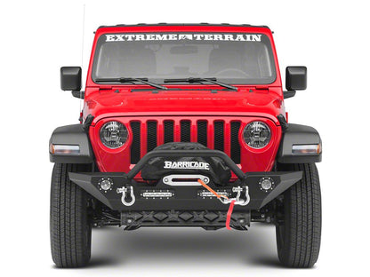 Barricade Trail Force HD Front Bumper with LED Lights and 9,500 lb. Winch (18-25 Jeep Wrangler JL)