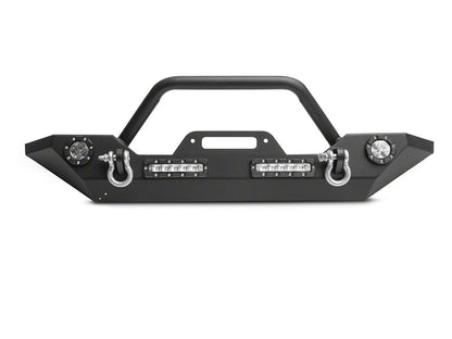 Barricade Trail Force HD Front Bumper with LED Lights and 9,500 lb. Winch (18-25 Jeep Wrangler JL)