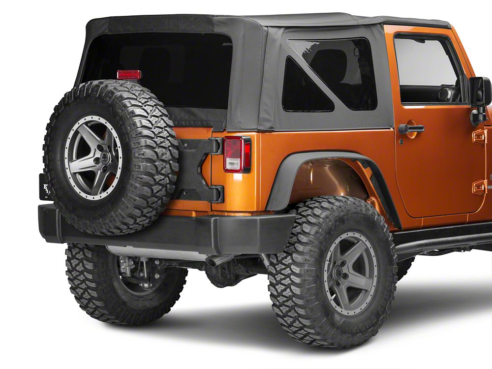 Barricade HD Tire Carrier Bracket for OEM Tire Mount (07-18 Jeep Wrangler JK)