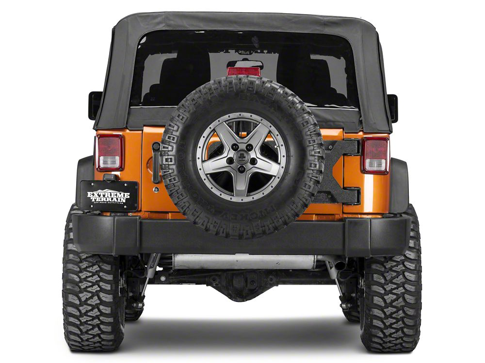 Barricade HD Tire Carrier Bracket for OEM Tire Mount (07-18 Jeep Wrangler JK)