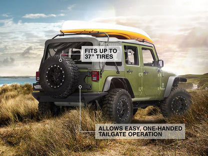 Barricade HD Tire Carrier with Mount (07-18 Jeep Wrangler JK)