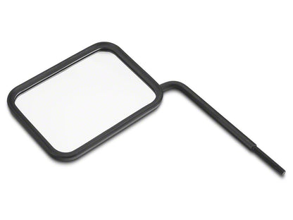 Barricade Rectangular Adventure Mirrors; Textured Black (66-25 Jeep CJ5, CJ7, Wrangler YJ, TJ, JK & JL)