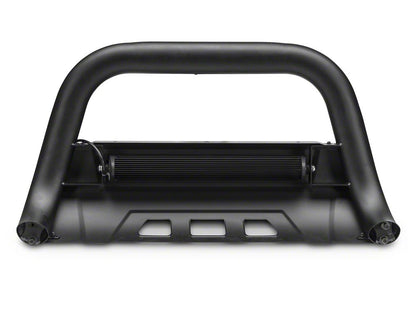 Barricade HD Bull Bar with Skid Plate and 20-Inch Dual-Row LED Light Bar; Textured Black (10-18 Jeep Wrangler JK)