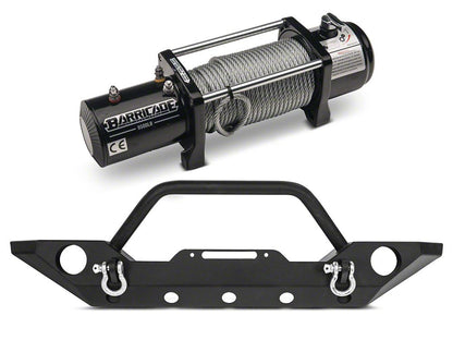 Barricade Trail Force HD Front Bumper with 9,500 lb. Winch (18-25 Jeep Wrangler JL)