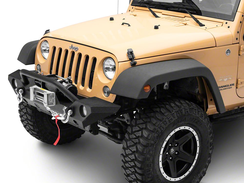 Barricade Trail Force HD Front Bumper with 9,500 lb. Winch (07-18 Jeep Wrangler JK)