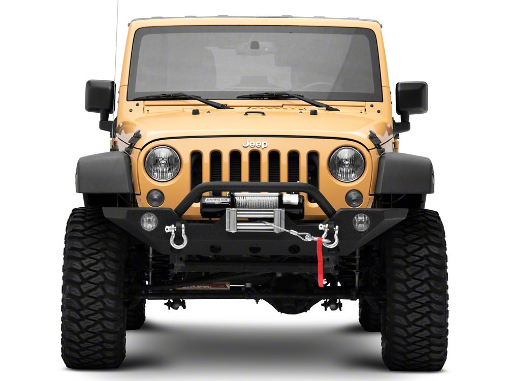 Barricade Trail Force HD Front Bumper with 9,500 lb. Winch (07-18 Jeep Wrangler JK)