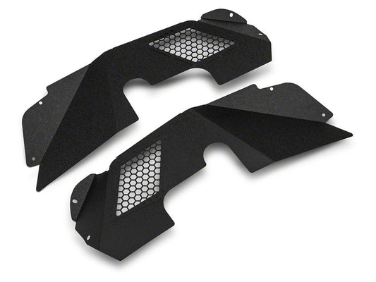 Barricade Aluminum Inner Fender Liners; Textured Black (07-18 Jeep Wrangler JK)
